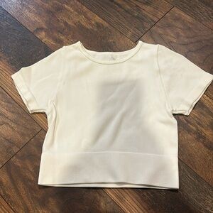 Aura White Crop Top